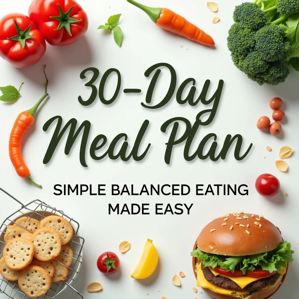 30-day Meal Plan - 30-Day Meal Plan: Simple, Balanced Eating Made Easy
